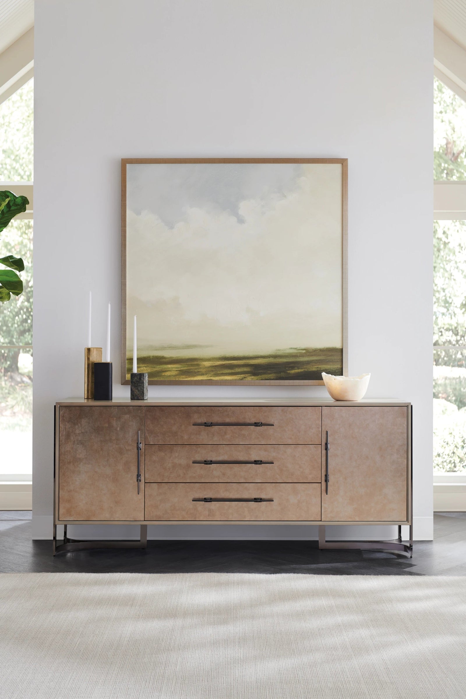 Caracole Foiled Again Sideboard – side view