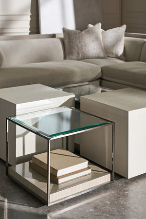 Caracole Solid Ground Cocktail Table – side view