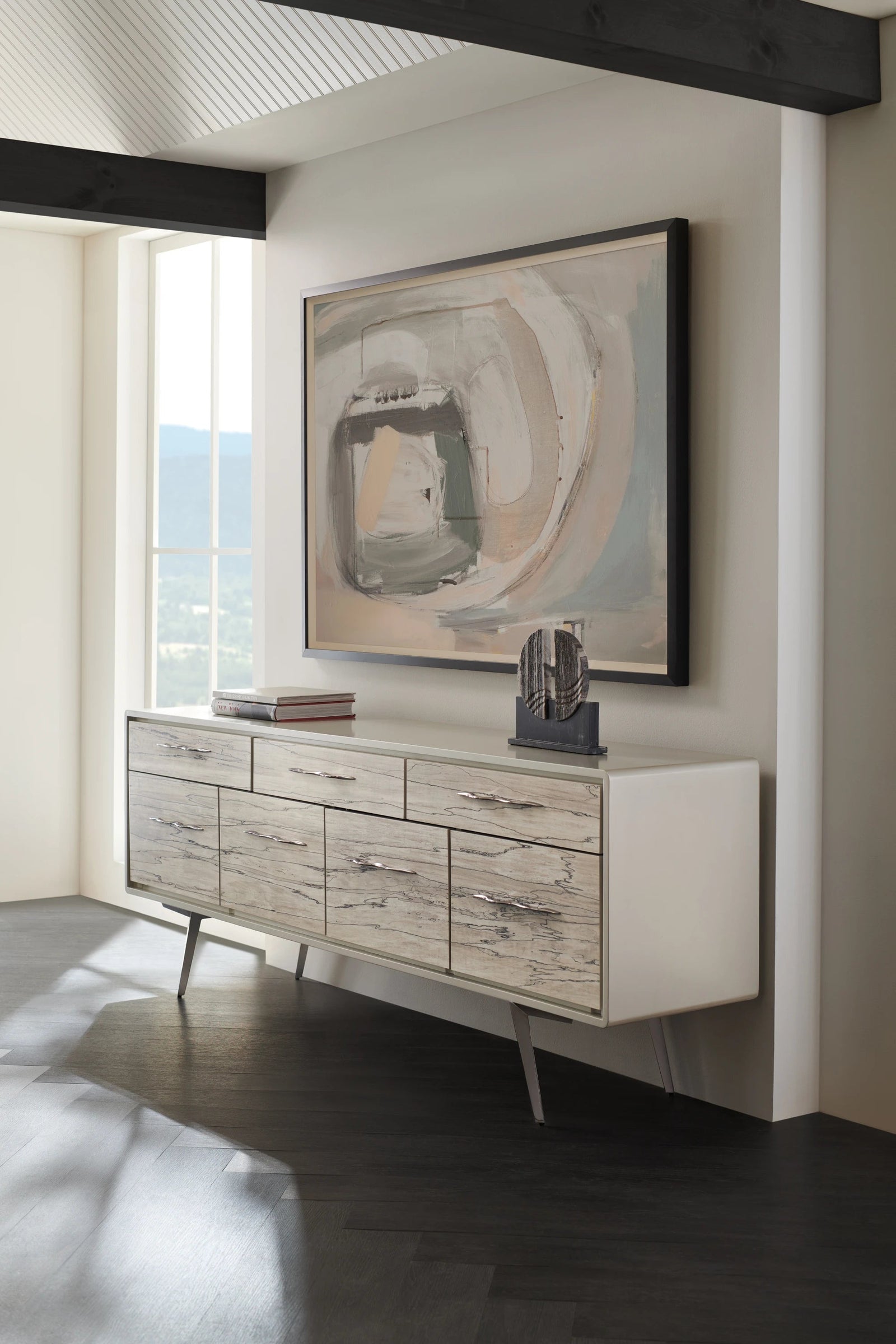 Caracole Highs And Lows Sideboard – angle view