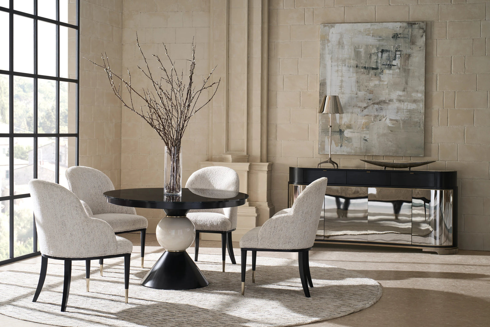 Caracole Glace Sideboard – angle view