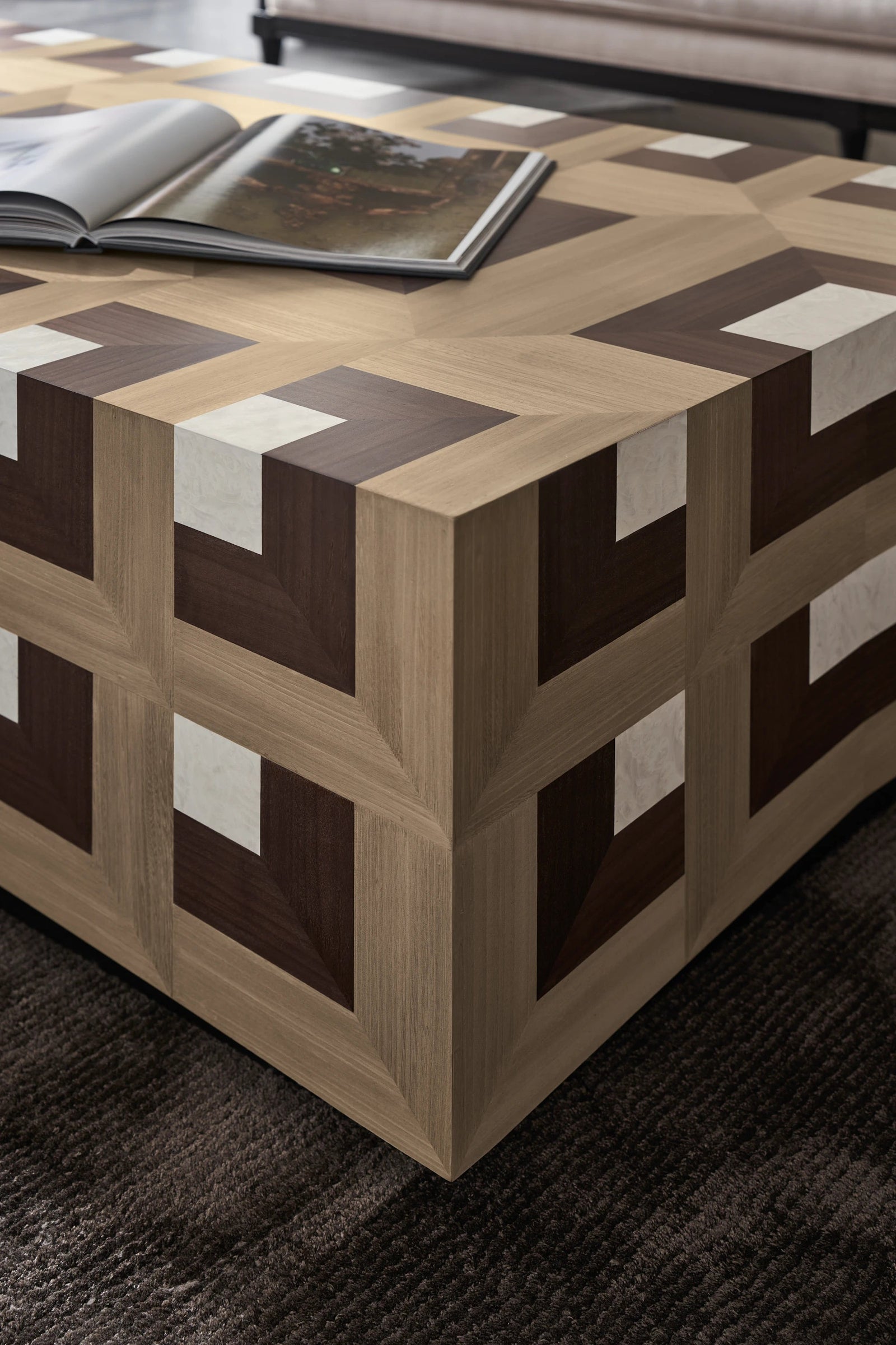 Caracole Illusion Cocktail Table – side view
