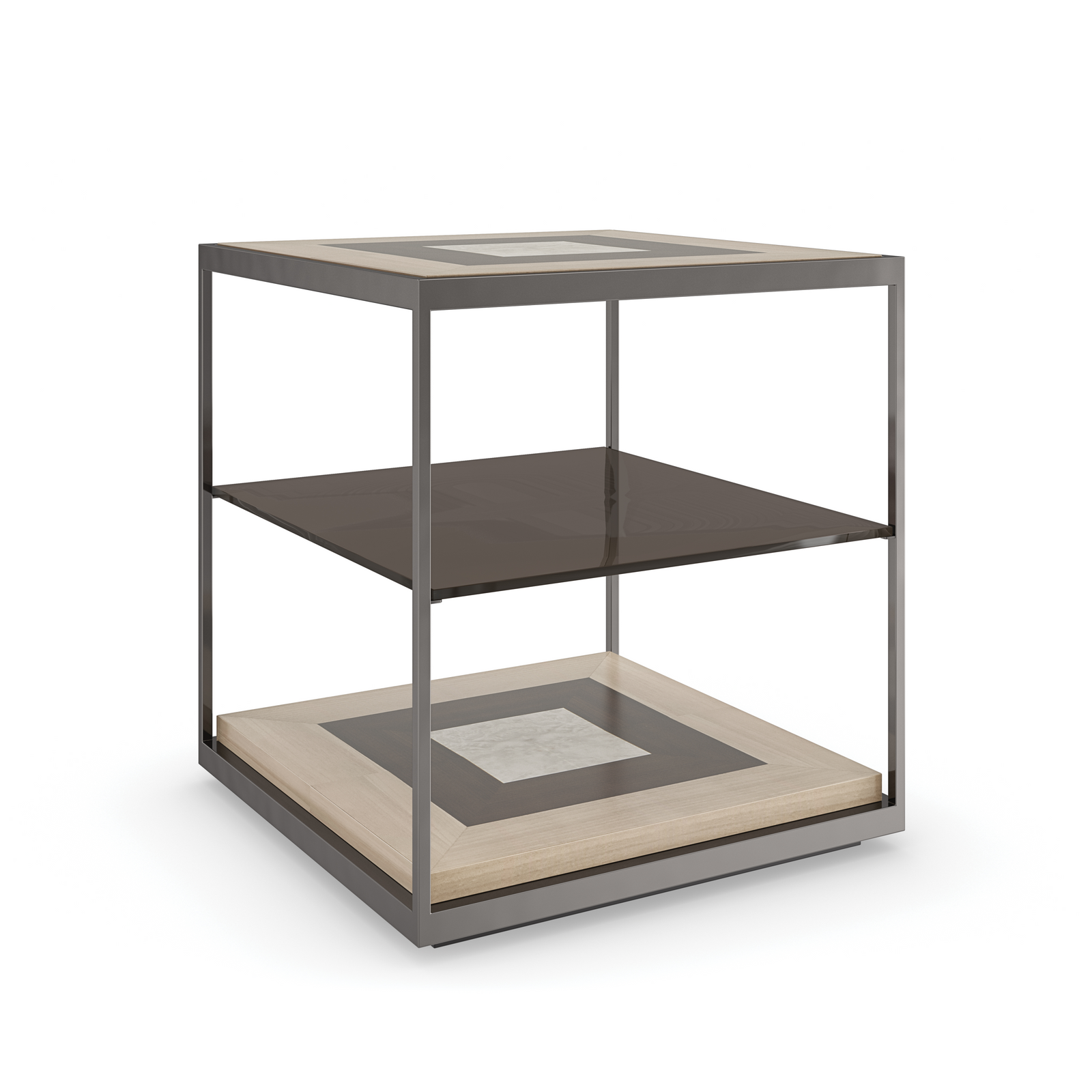 Caracole Impossible Cube End Table – detail