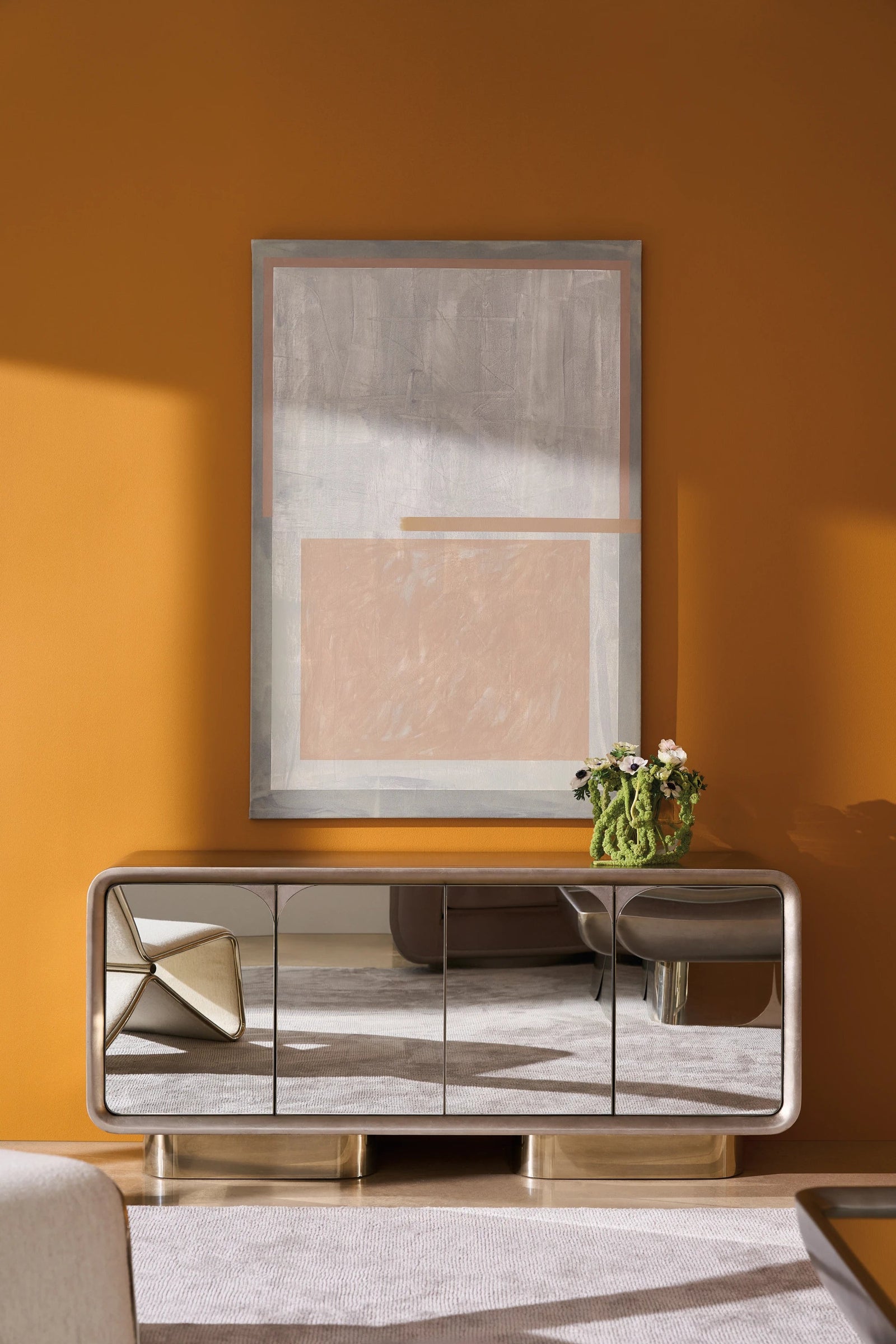 Caracole Aero Media Console – angle view