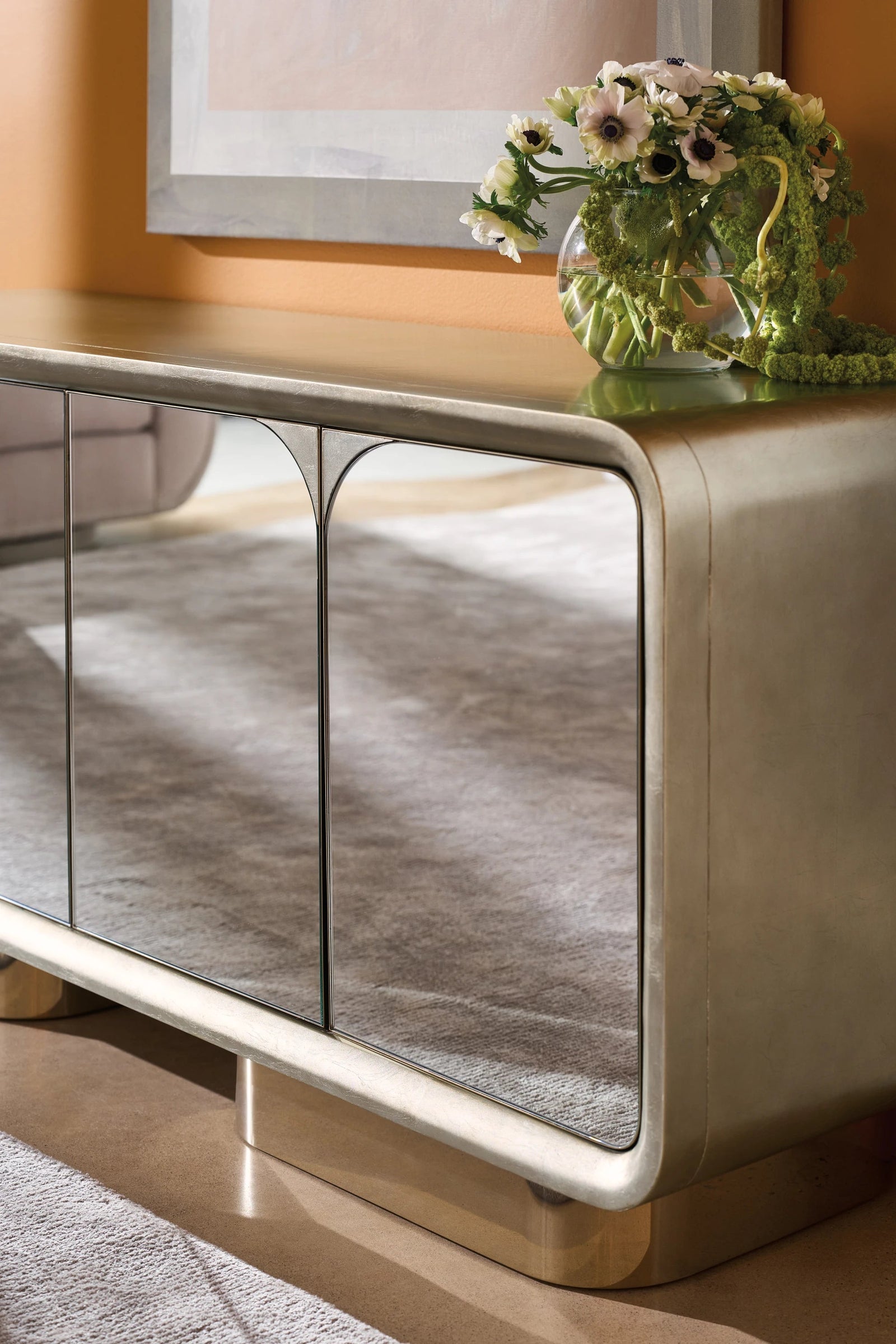 Caracole Aero Media Console – room setting