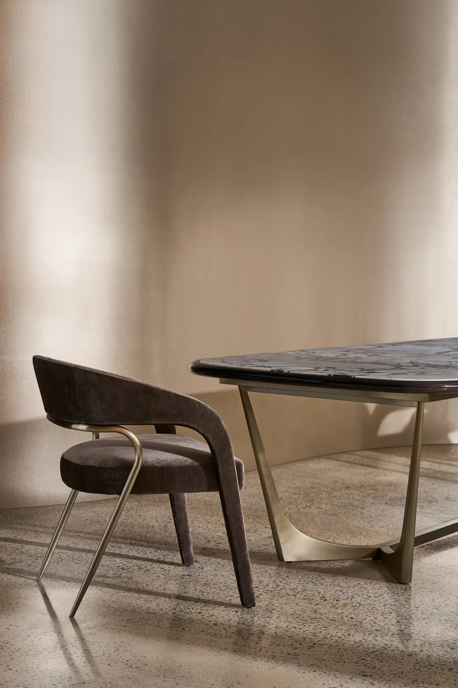 Caracole Vena Dining Table – side view