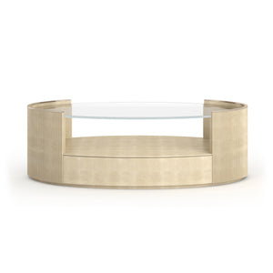 Caracole Love Oval Cocktail Table – front view