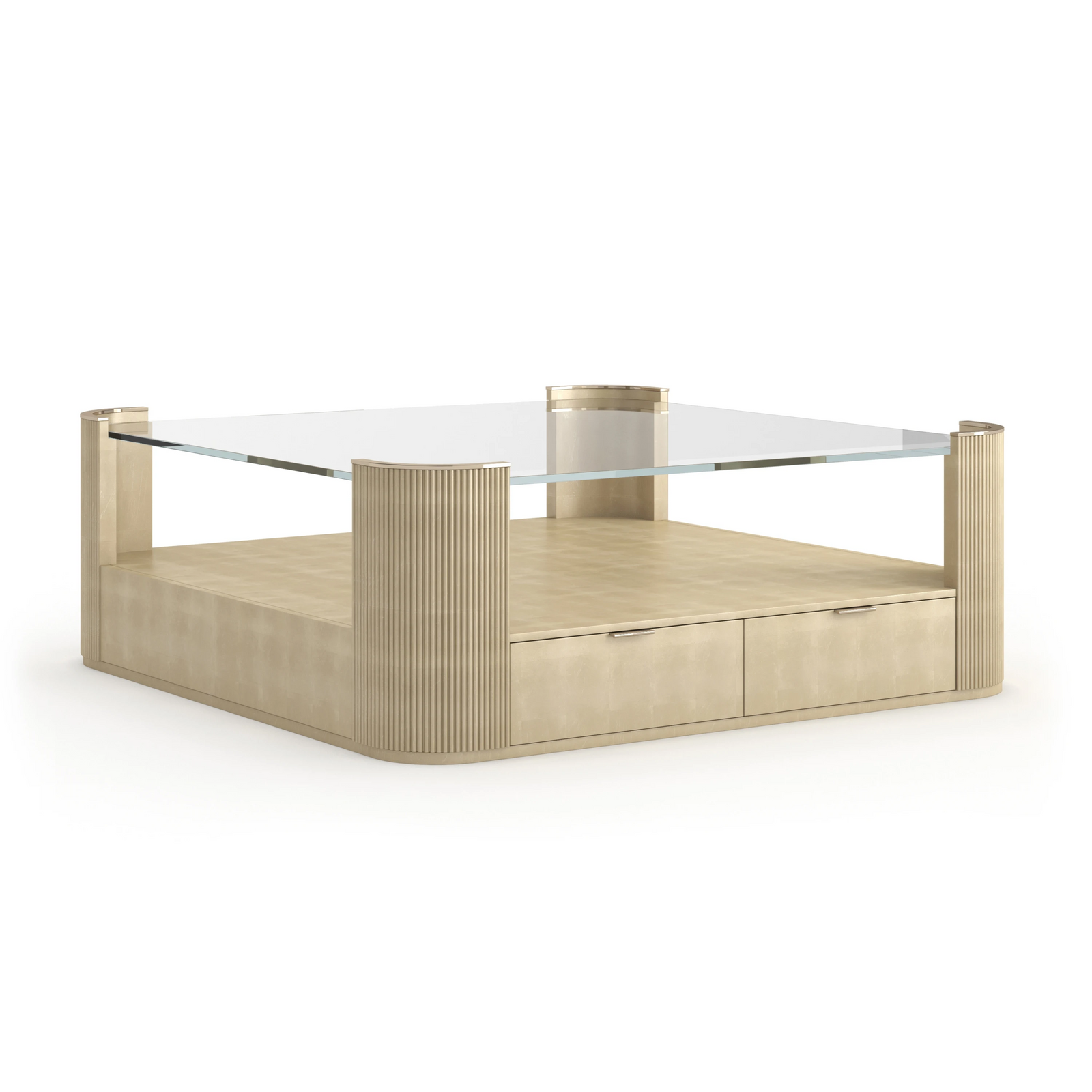 Caracole Love Square Cocktail Table – angle view