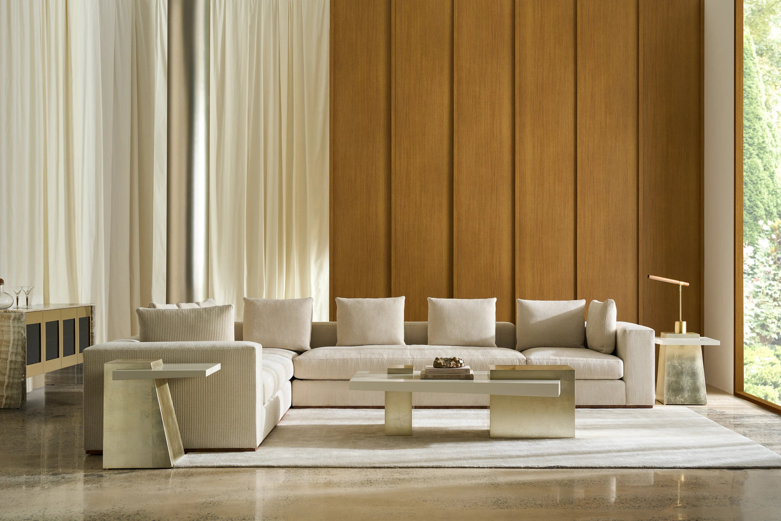 Caracole Float Cocktail Table – angle view