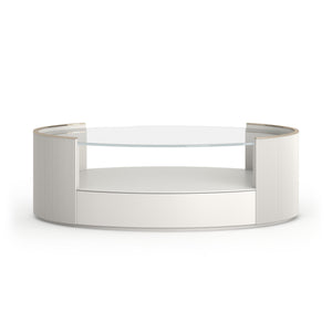Caracole Love Oval Cocktail Table – front view