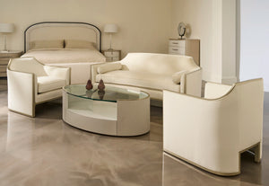 Caracole Love Oval Cocktail Table – angle view