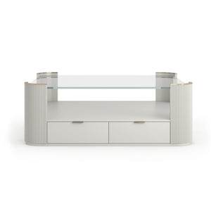 Caracole Love Square Cocktail Table – front view
