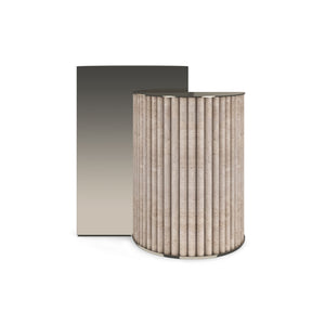 Caracole Hewn Accent Table – front view