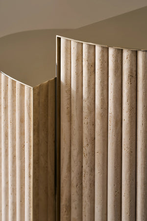 Caracole Hewn Accent Table – side view