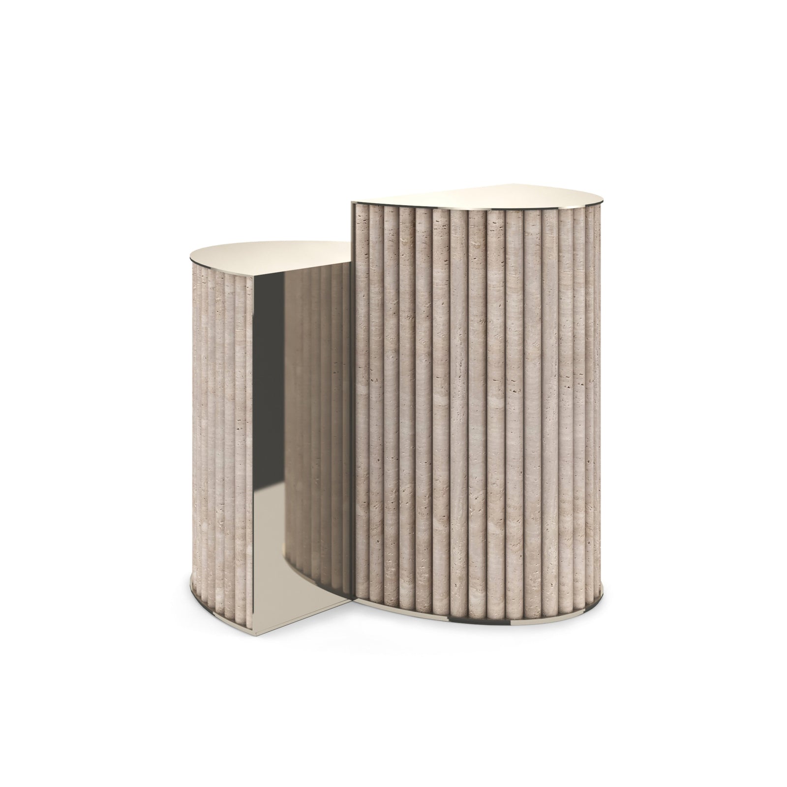 Caracole Hewn Accent Table – back view