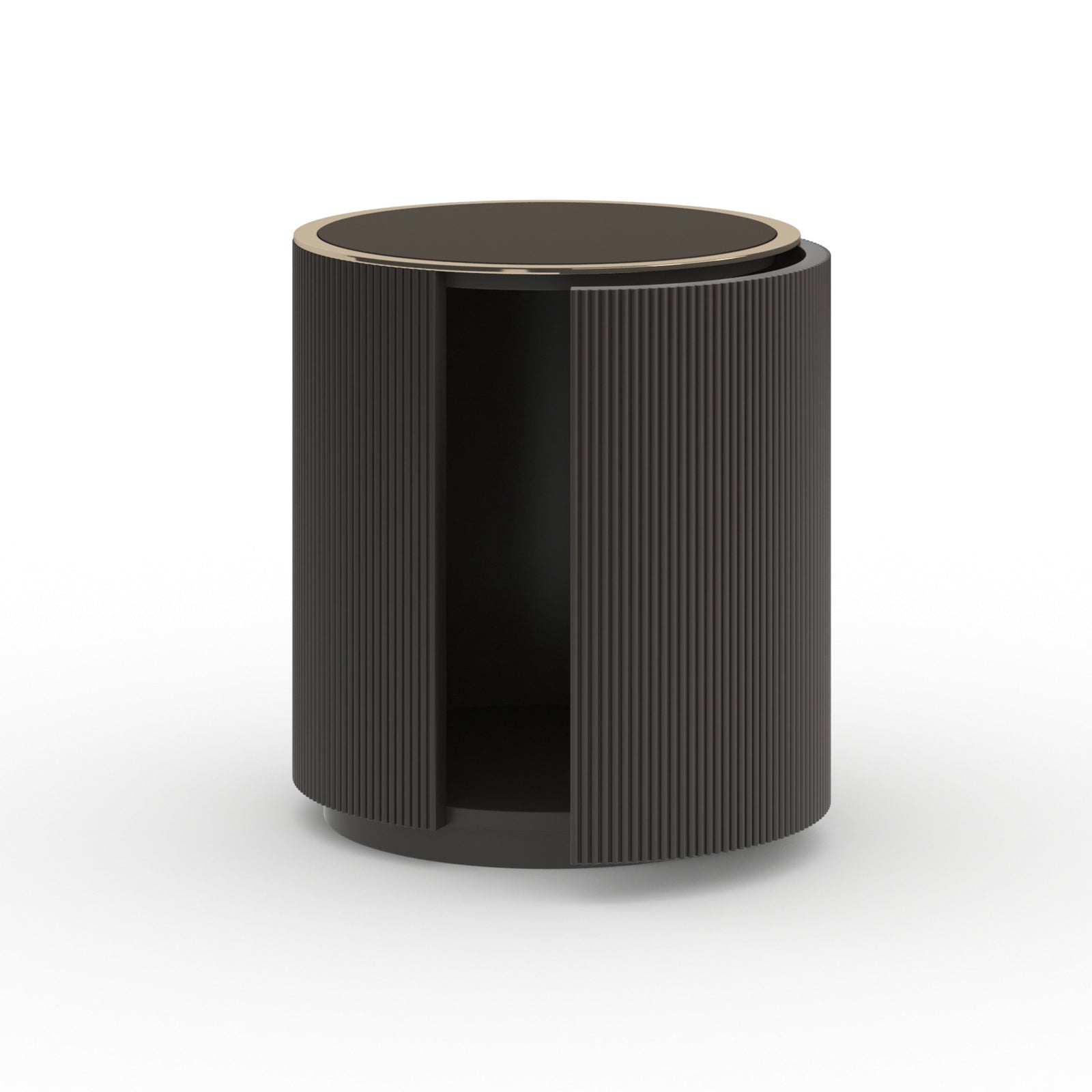 Caracole Love Round End Table – side view