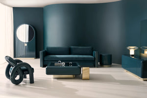 Caracole Gelee Monolith Round Accent Table – angle view