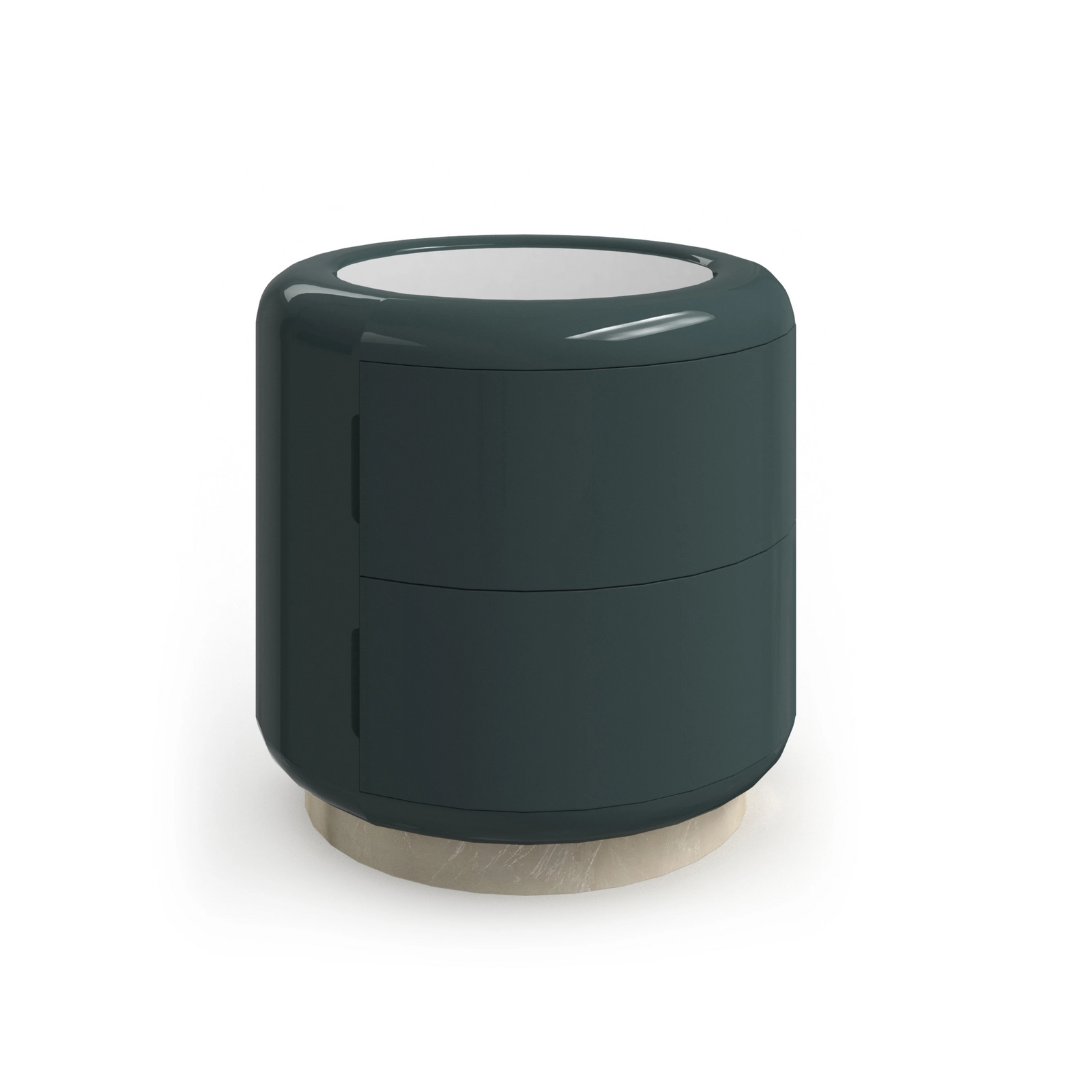 Caracole Gelee Monolith Round Accent Table – side view