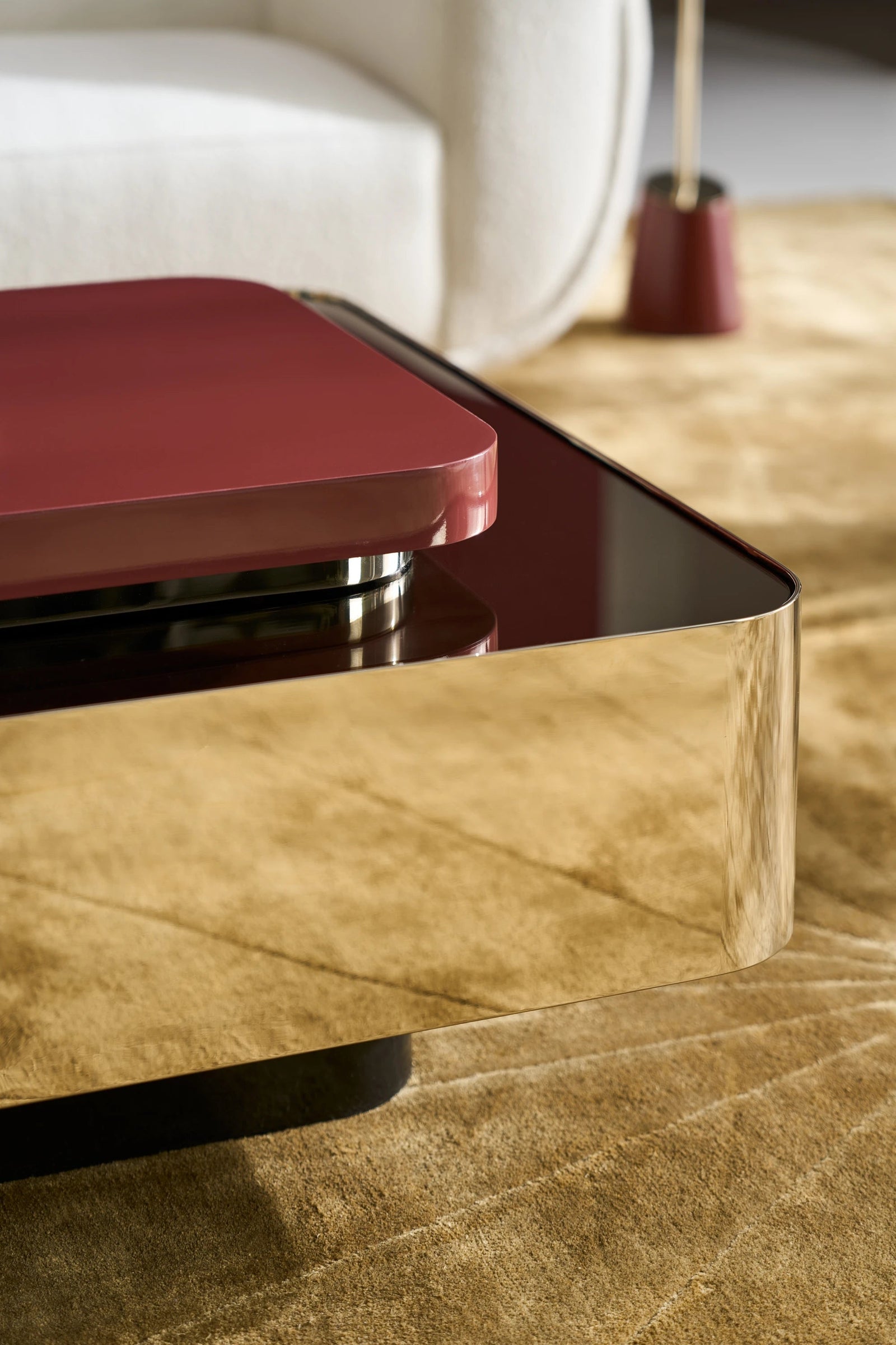 Caracole Periphery Square Accent Tray – side view
