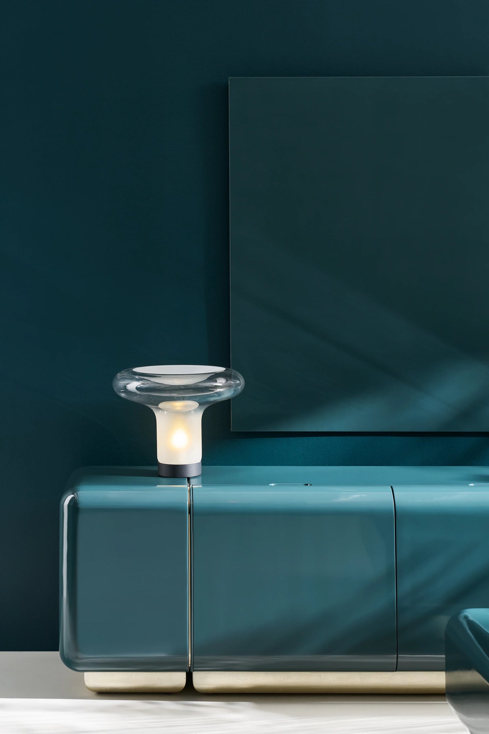 Caracole Gelee Media Console – room setting