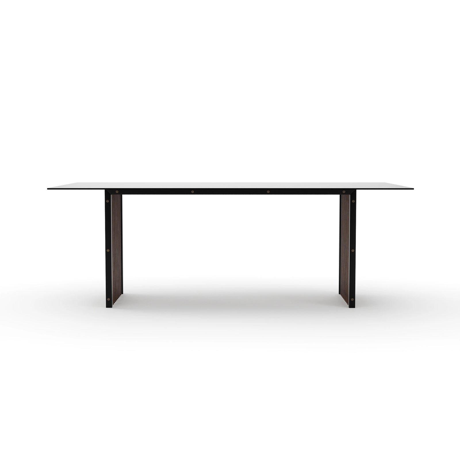Caracole Pinstripe Dining Table – front view