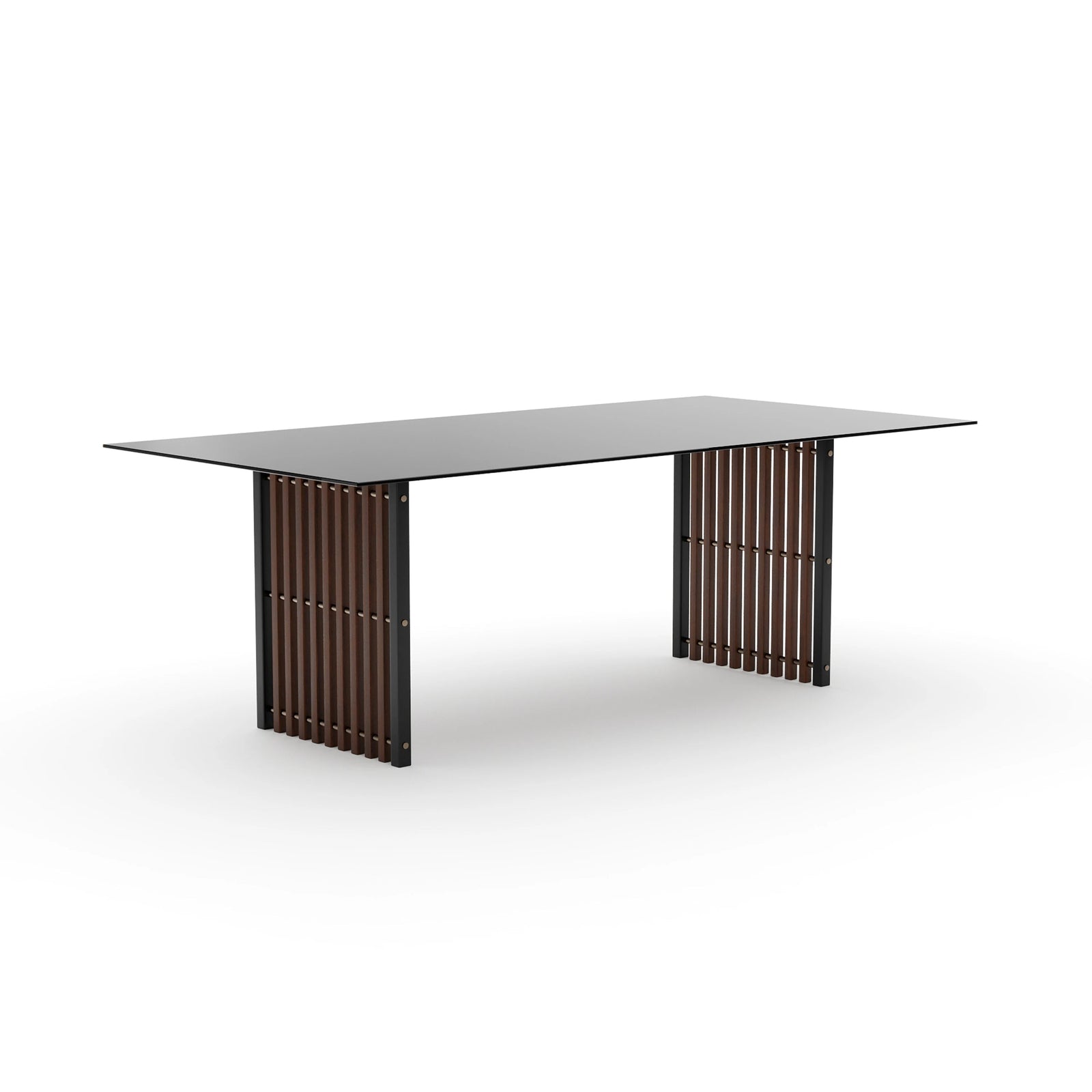 Caracole Pinstripe Dining Table – angle view