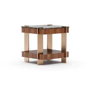 Caracole Altura Square Side Table – angle view