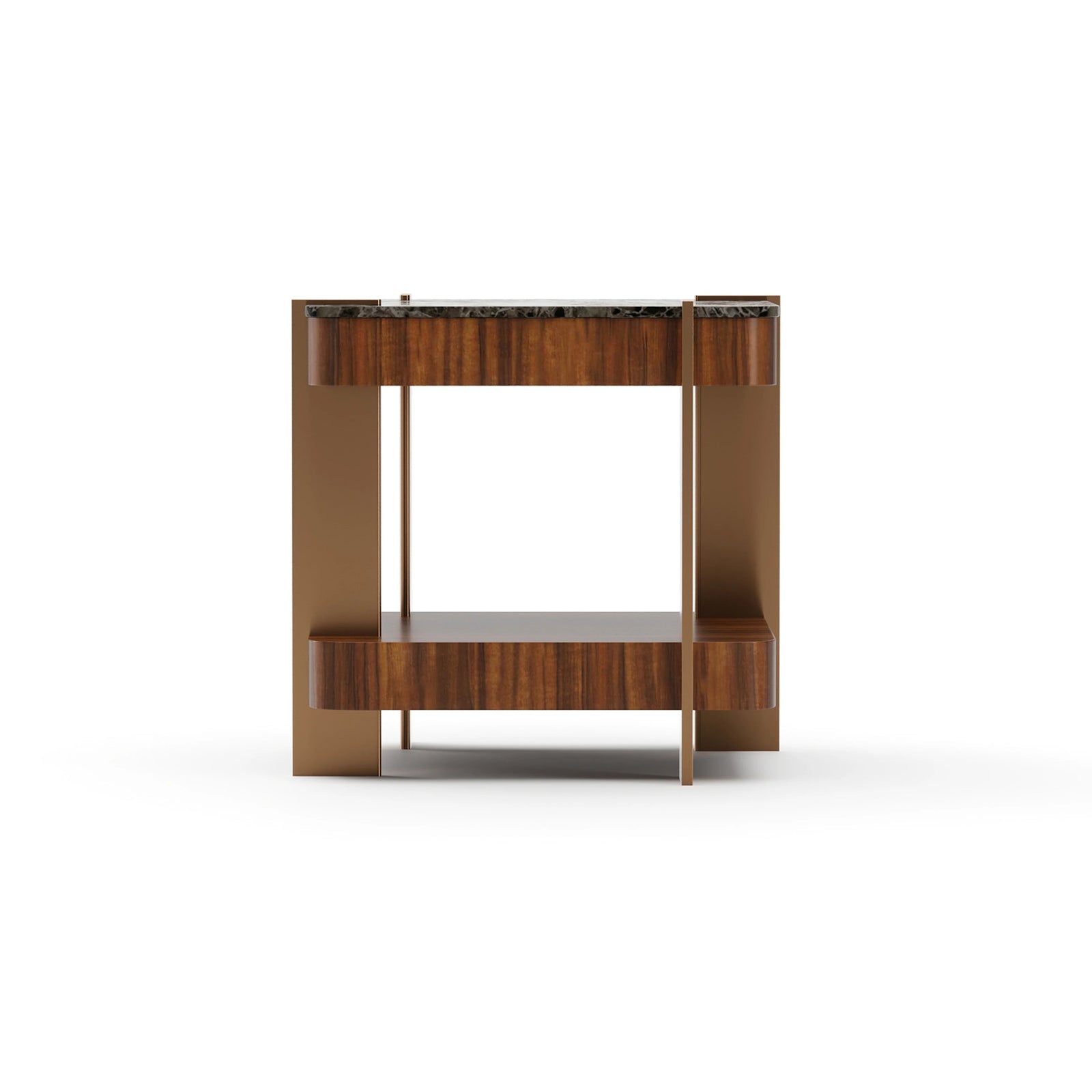 Caracole Altura Square Side Table – side view