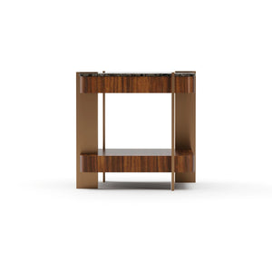 Caracole Altura Square Side Table – detail