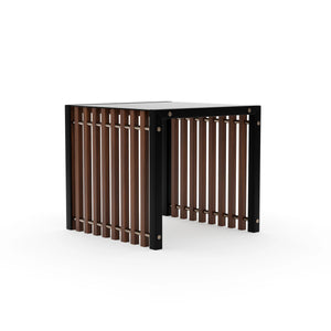 Caracole Pinstripe End Table – angle view