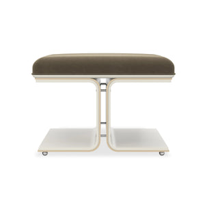 Caracole Balance Beam Ottoman – front view