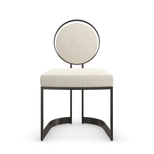 Caracole La Lune Bronze Dining Chair – front view
