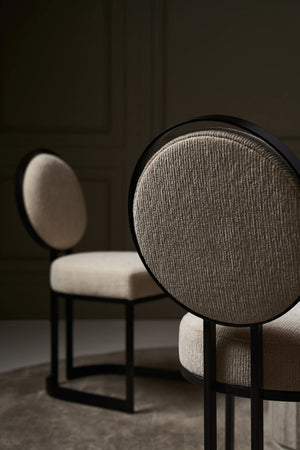 Caracole La Lune Bronze Dining Chair – side view