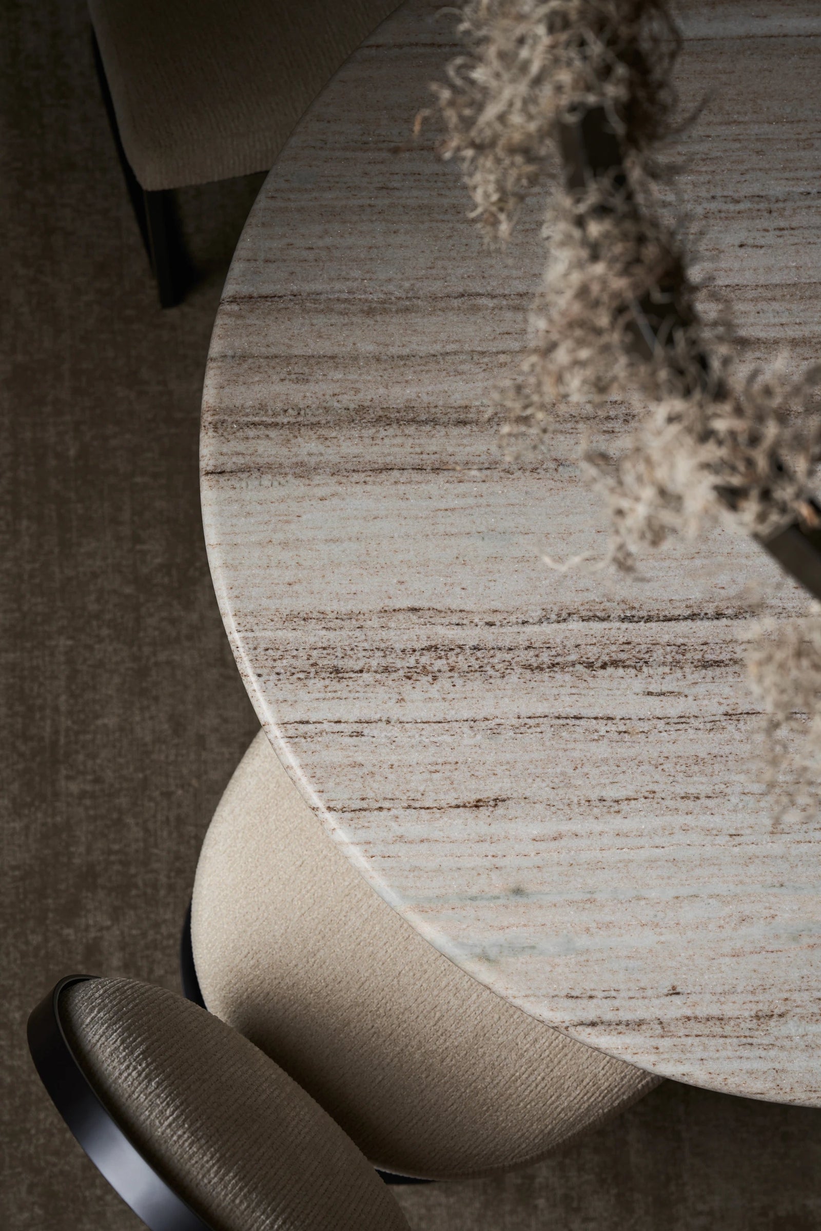 Caracole La Lune Bronze Dining Chair – room setting