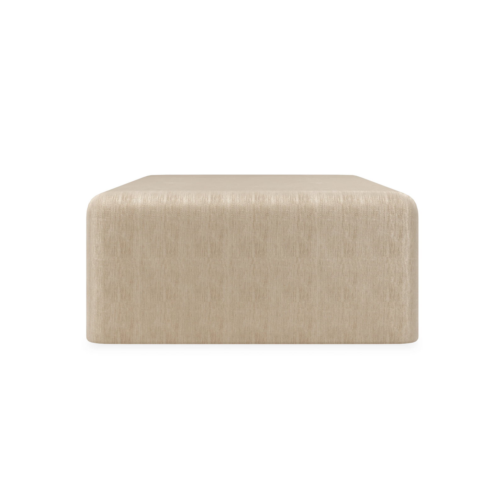 Caracole Bridge the Gap Oatmeal Cocktail Table – side view
