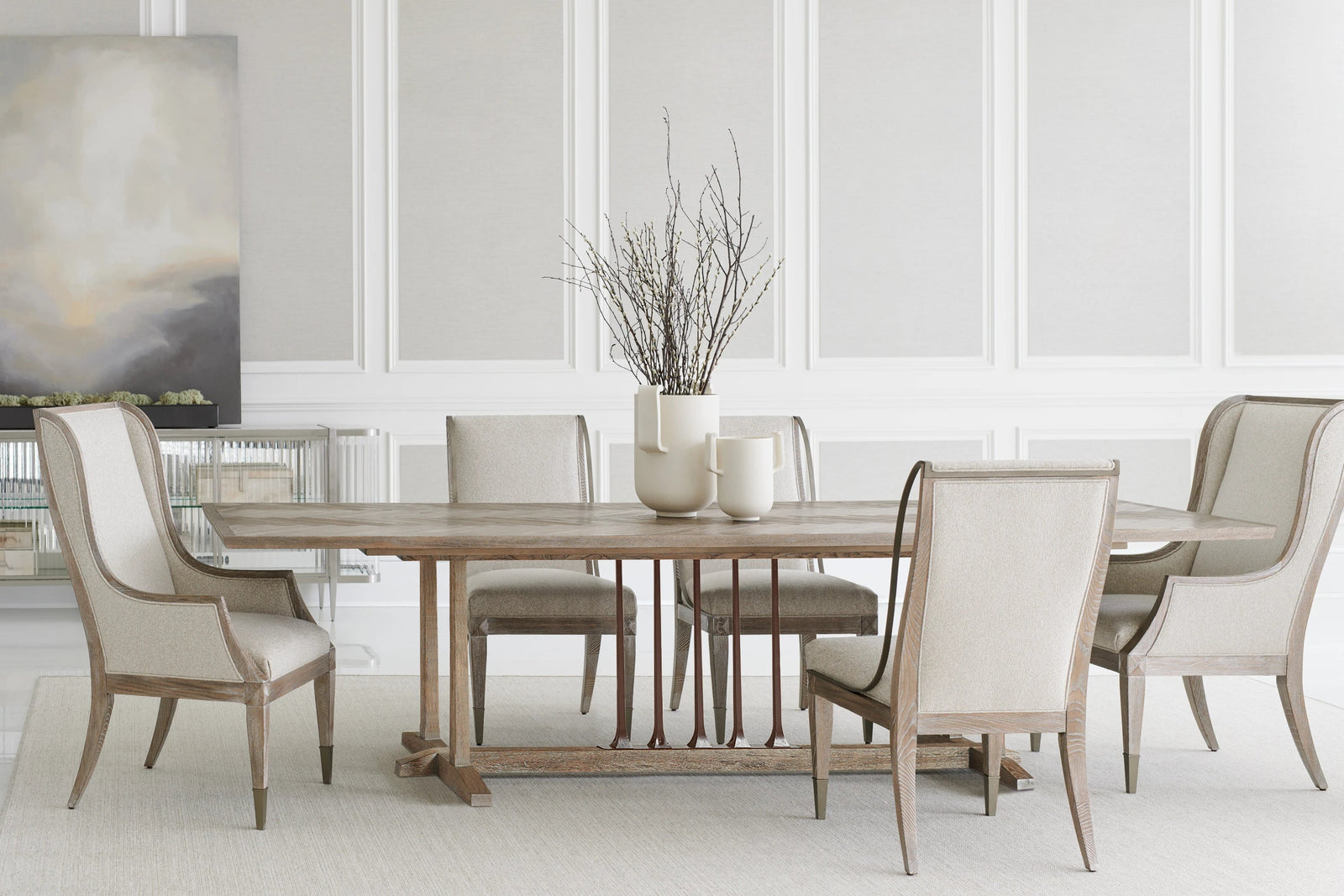 Caracole Family Gathering Dining Table – angle view