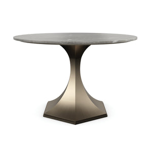 Caracole Top Brass Dining Table – front view