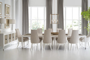 Caracole Lattice Gather Dining Table – side view