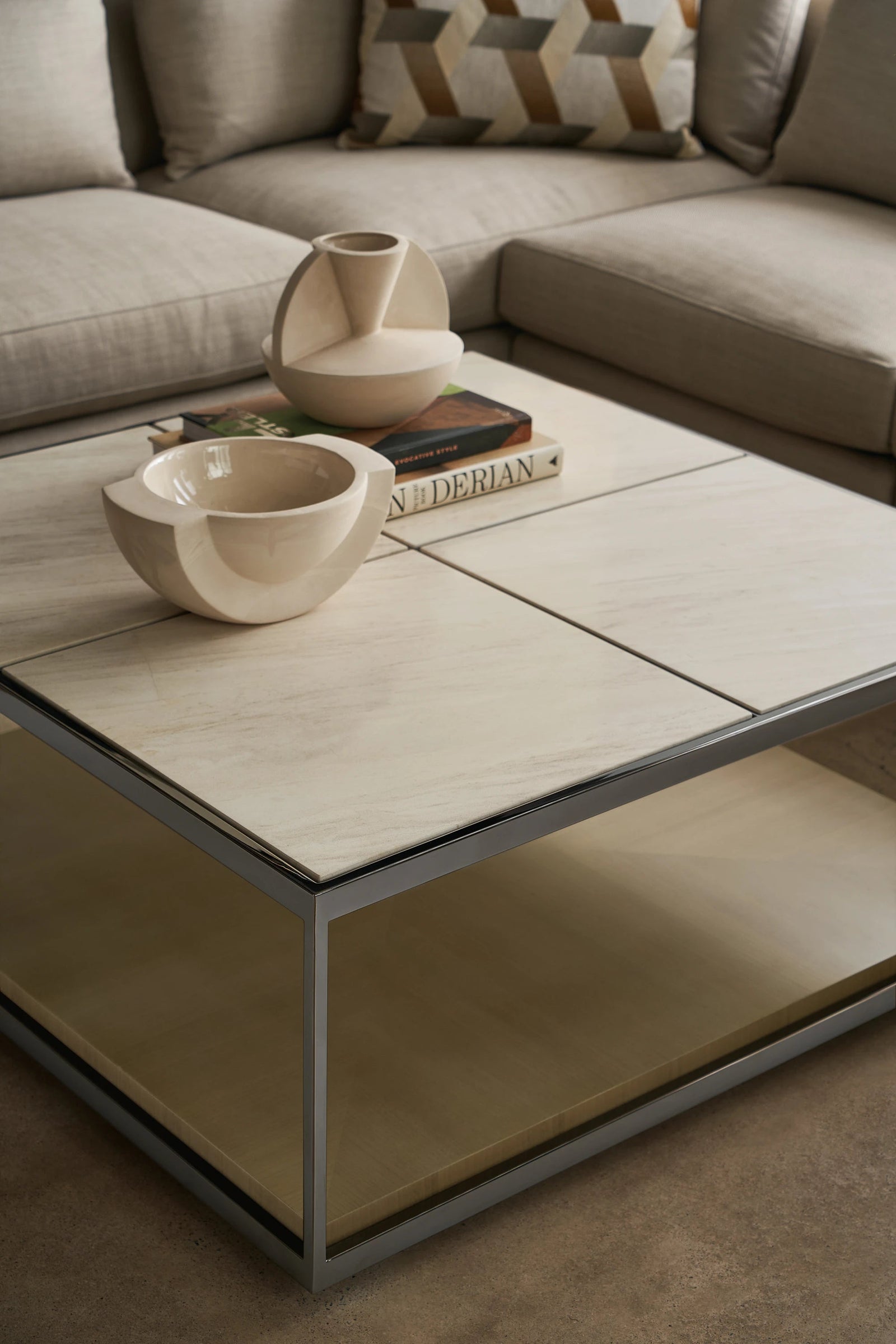 Caracole Cartesian Cocktail Table – angle view