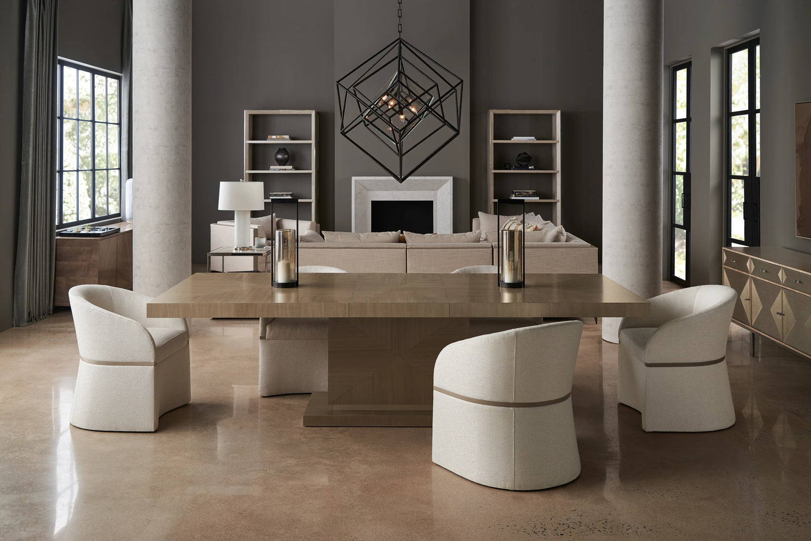 Caracole Quadrant Side Table – side view