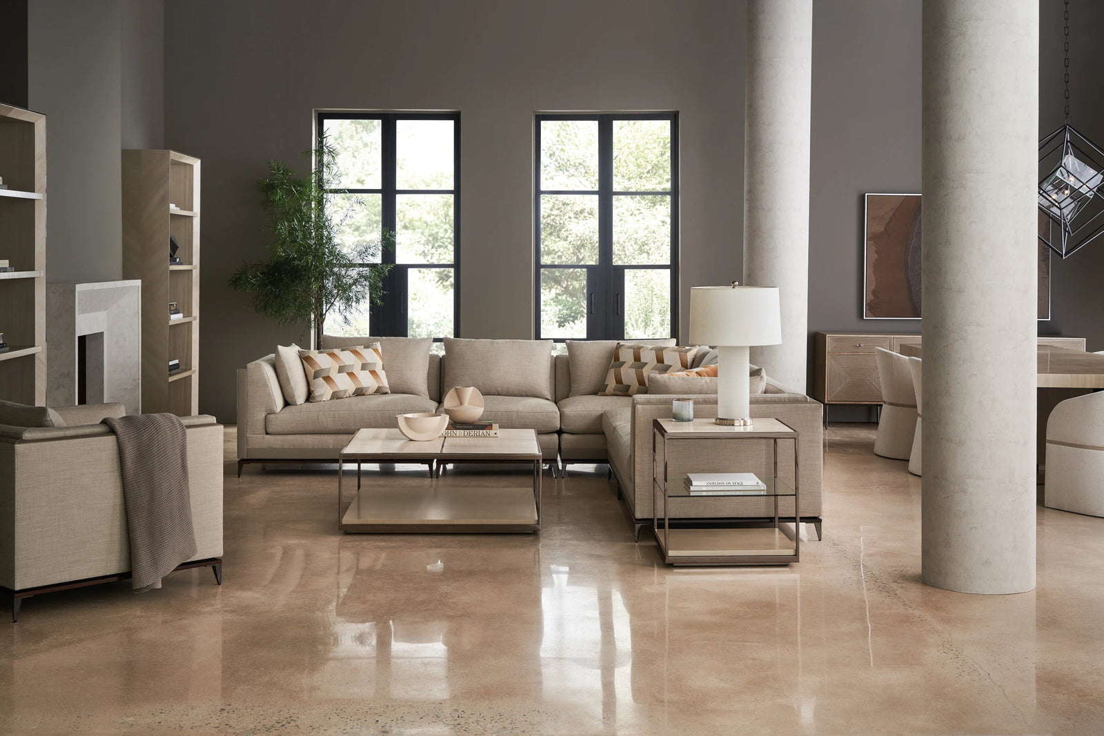 Caracole Quadrant Side Table – detail