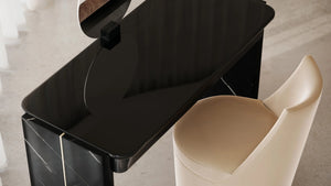 Caracole Barrel Roll Dining Chair – angle view