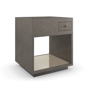 Caracole Dark Matter End Table – angle view