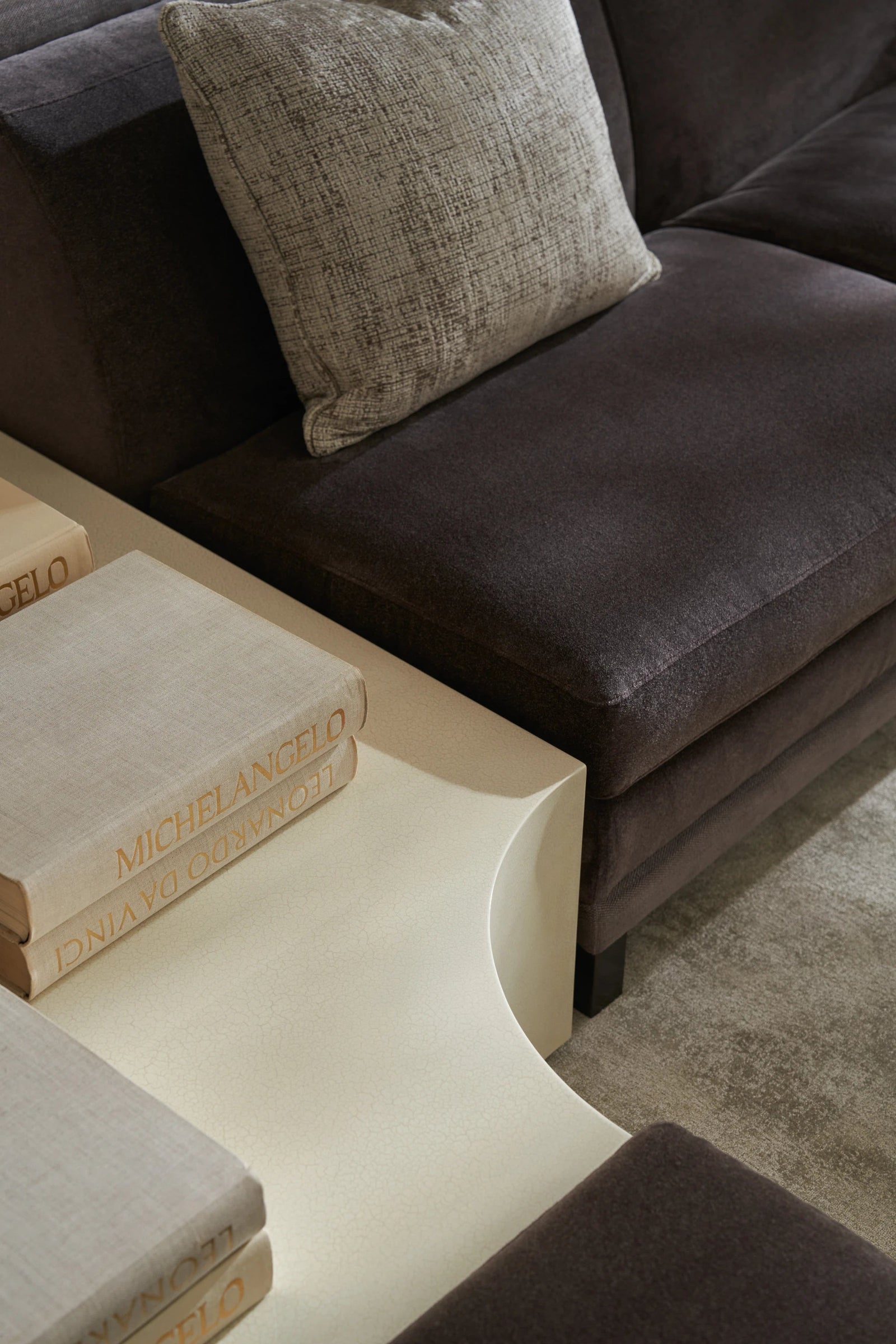 Caracole Buttoned Up End Table – detail