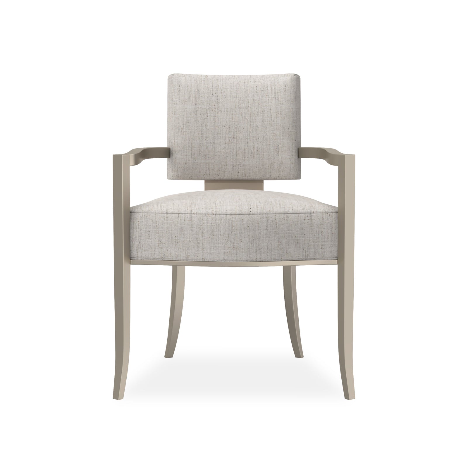 Caracole Reserved Seating Arm Dining Chair – front view