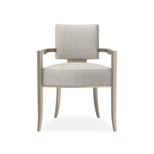 Caracole Reserved Seating Arm Dining Chair – front view