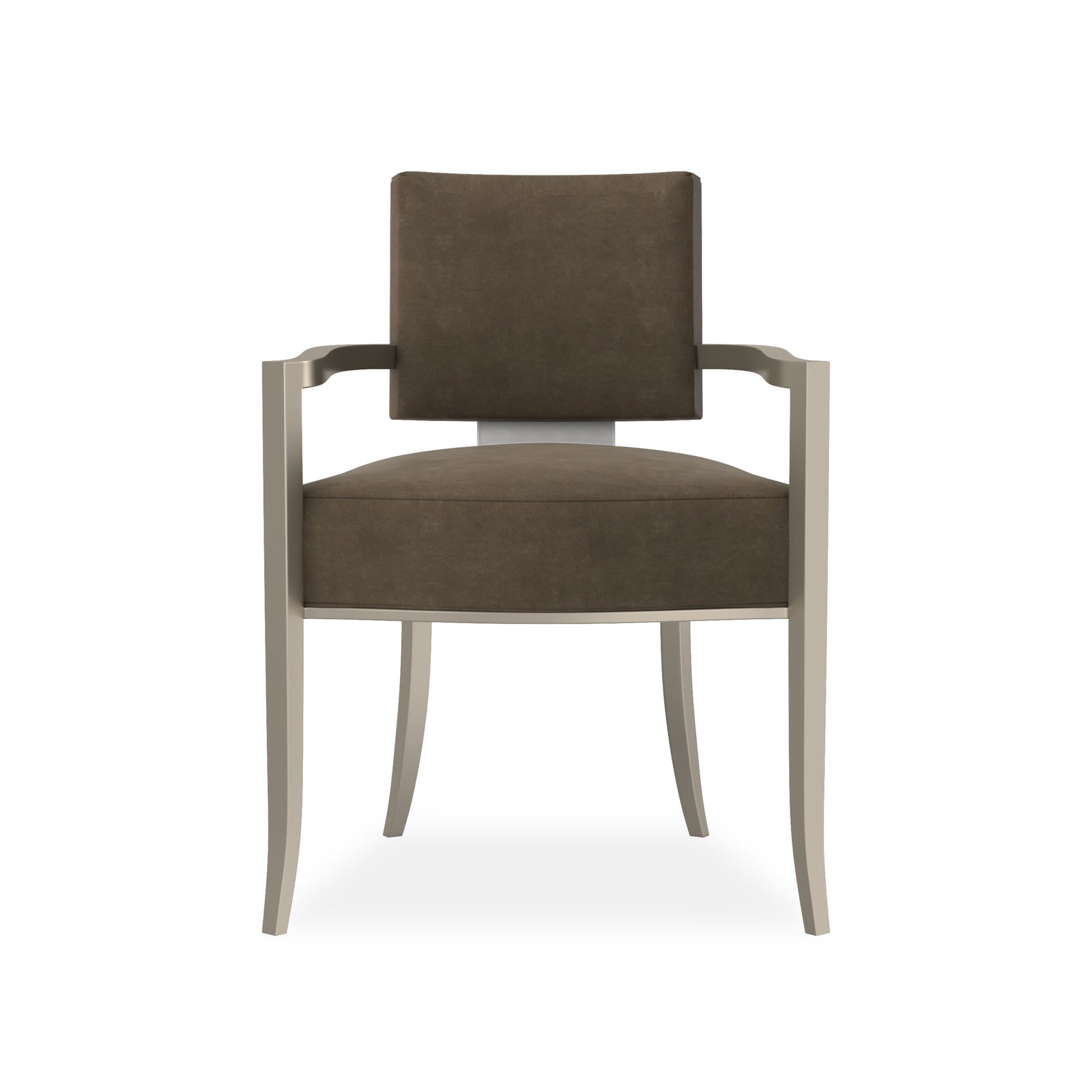 Caracole Reserved Seating Arm Dining Chair – front view