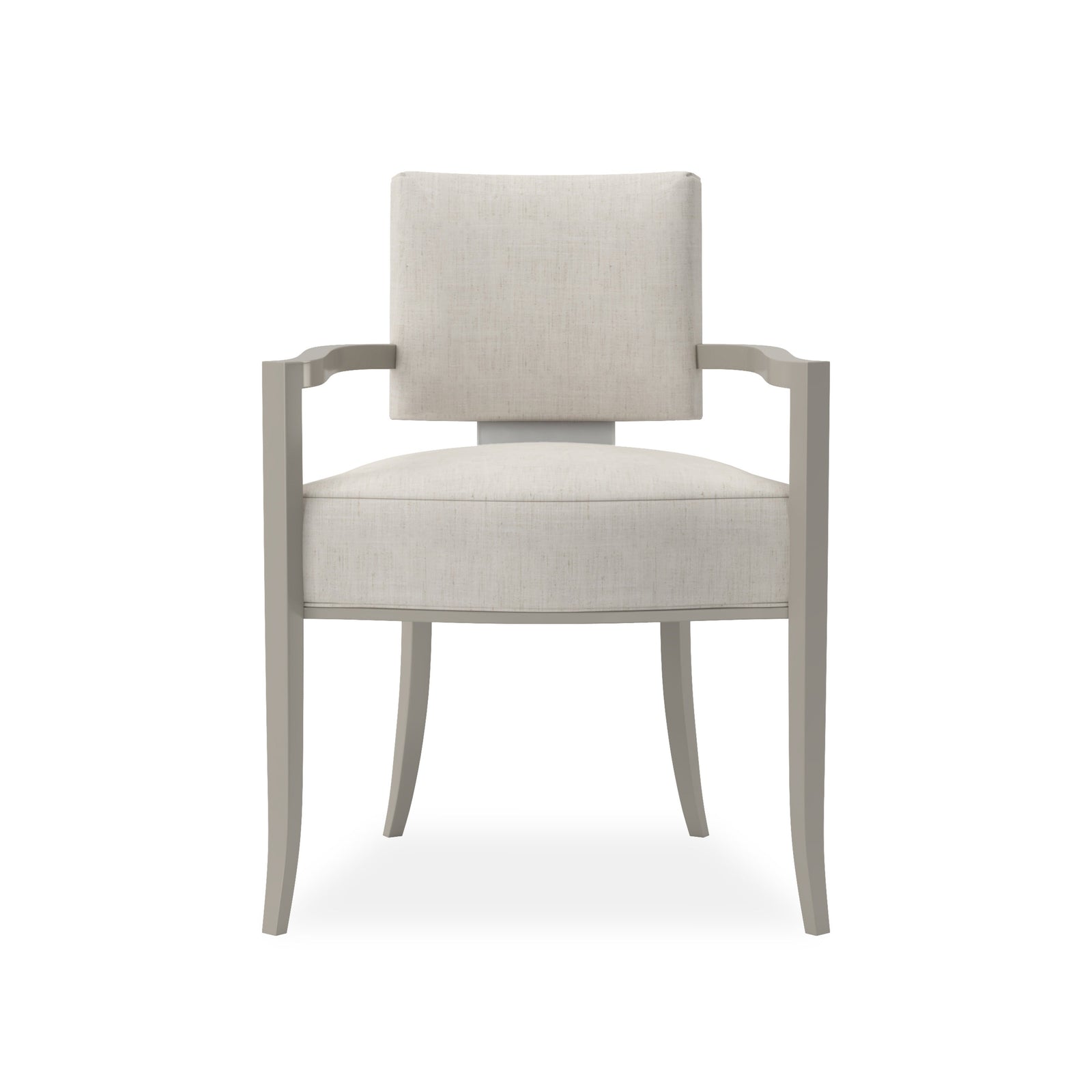 Caracole Reserved Seating Arm Dining Chair – front view