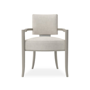 Caracole Reserved Seating Arm Dining Chair – front view
