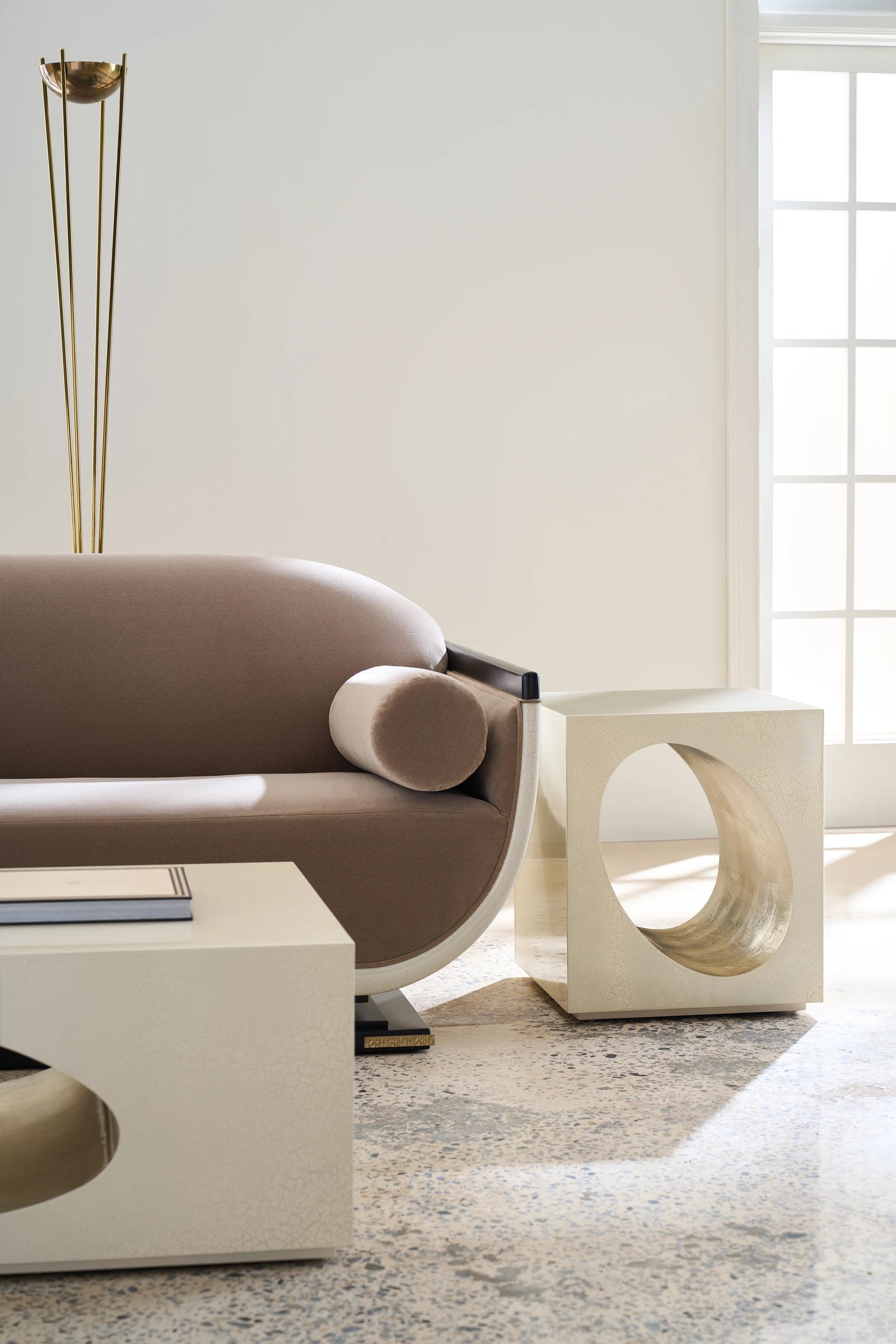 Caracole Chasm End Table – angle view