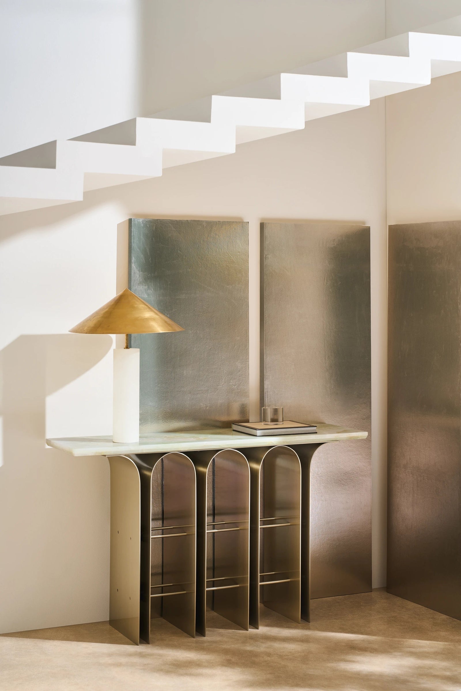 Caracole Nexus Console Table – angle view